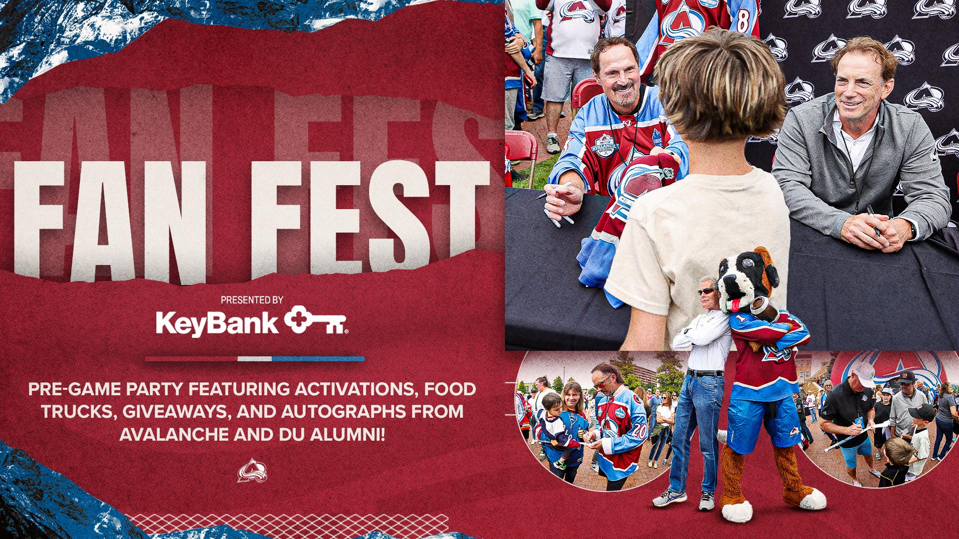 Colorado Avalanche Back to Hockey Fan Fest promotional graphic