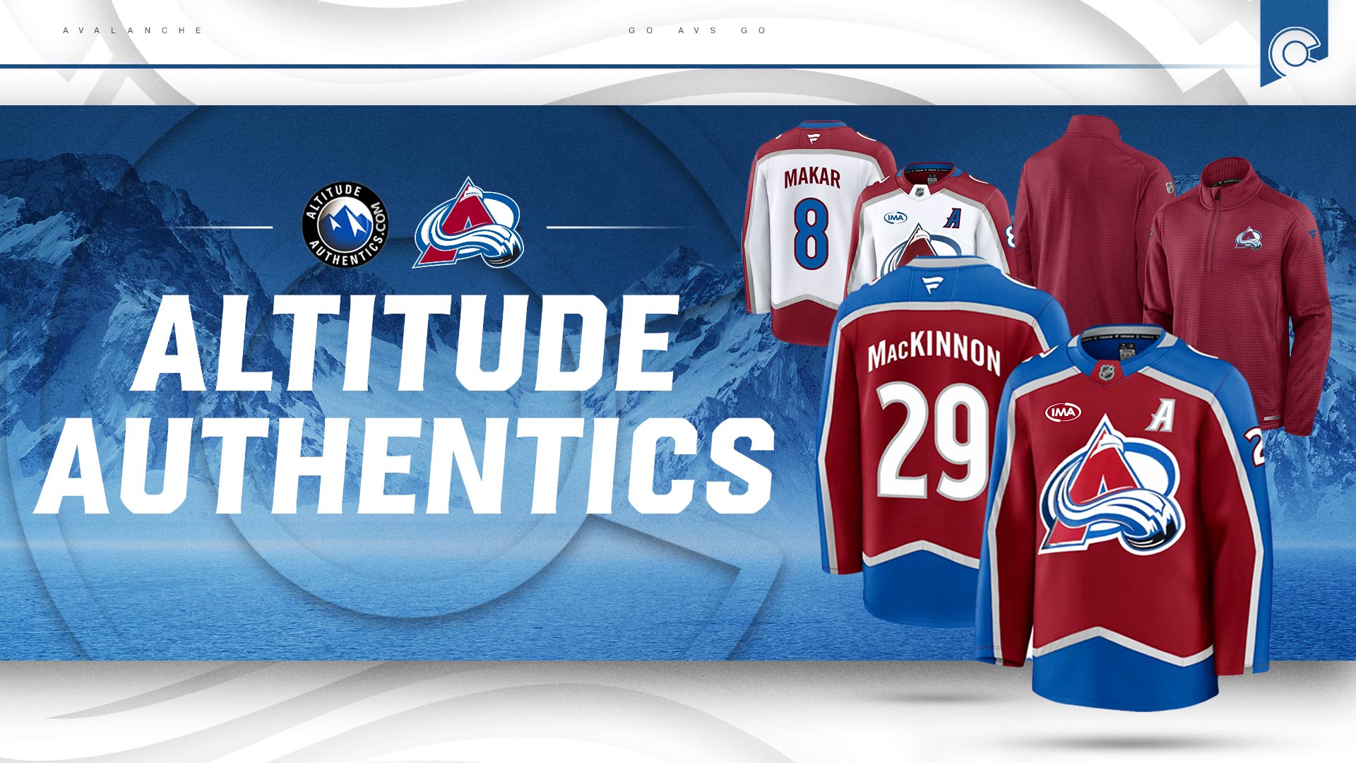 Larimer Square Avalanche Playoff Banners