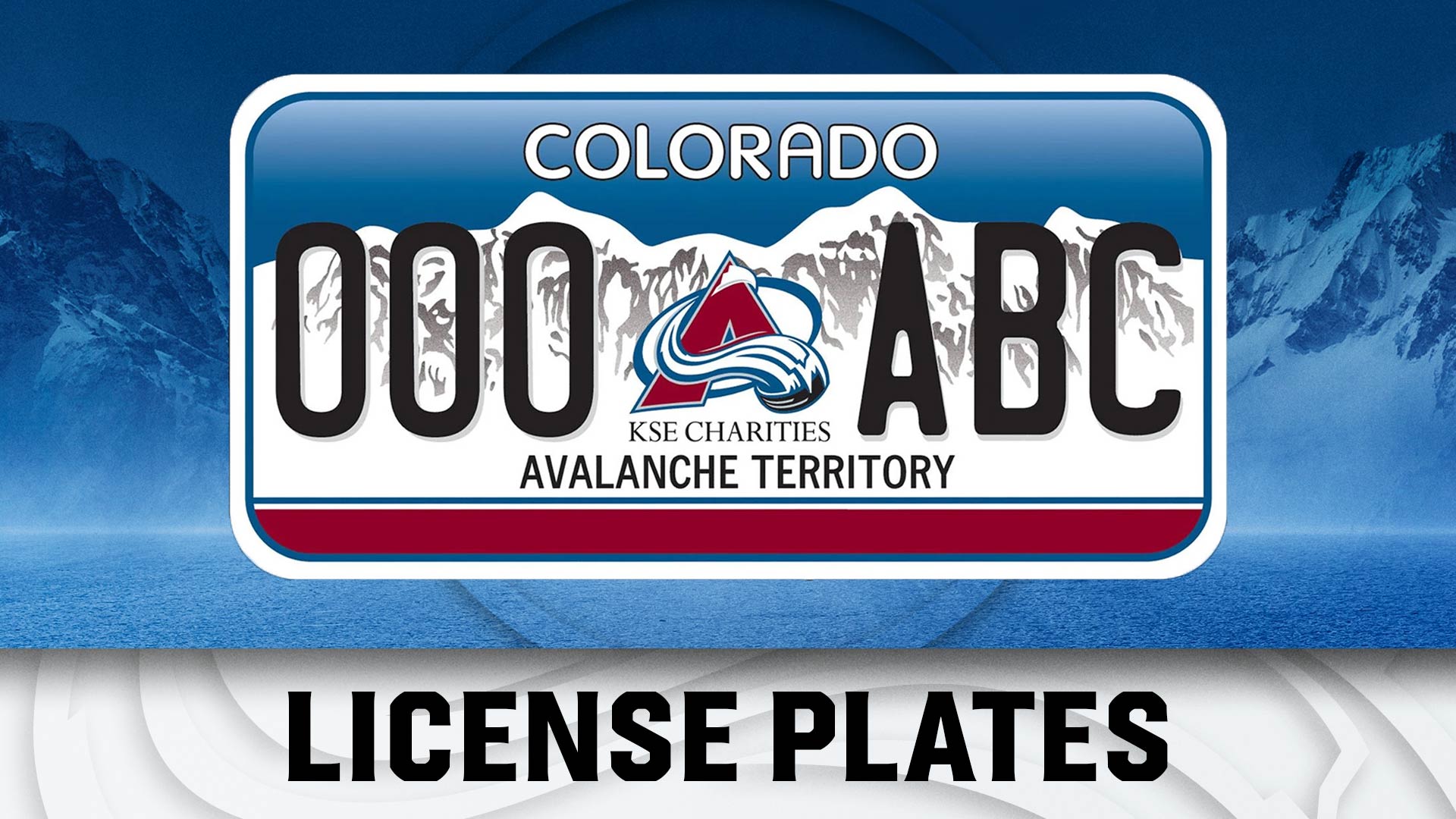 Avalanche Signature License Plates