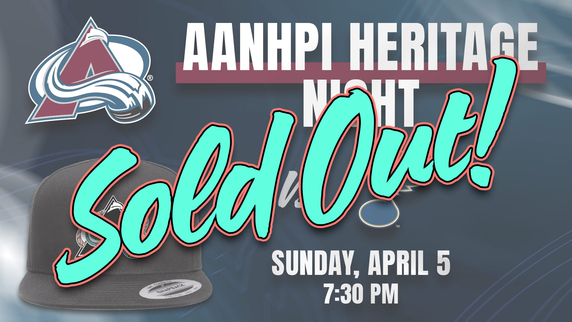 AANHPI Night Avalanche vs St. Louis