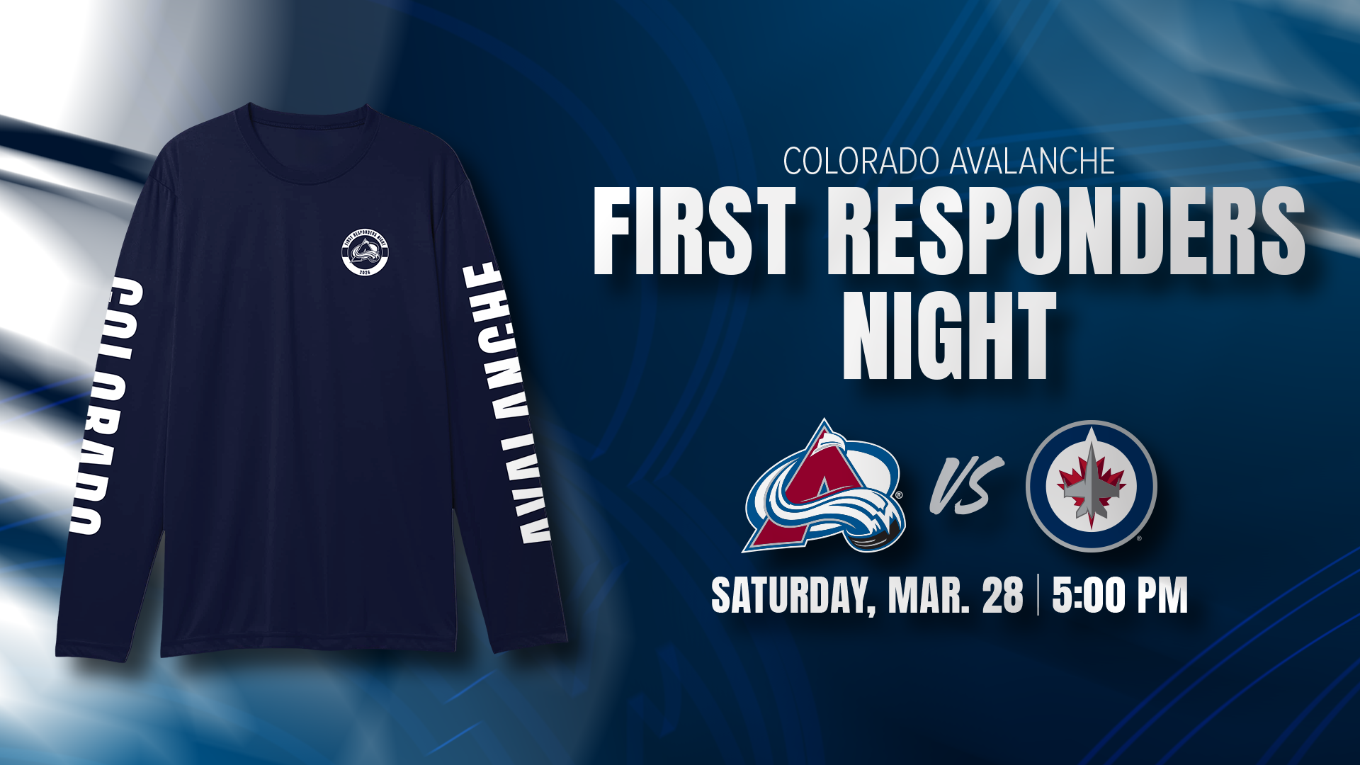 First Responders Night Avalanche vs Winnipeg