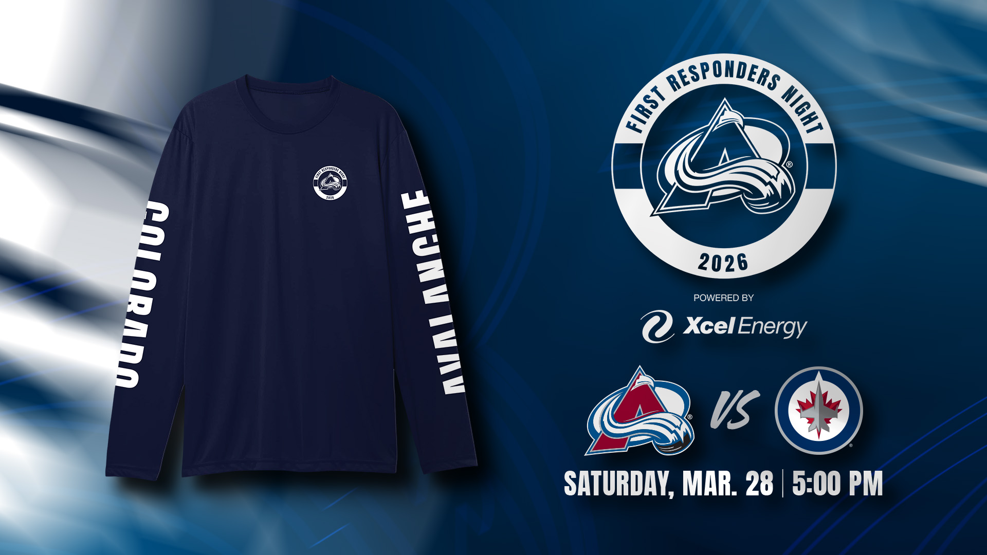 First Responders Night Avalanche vs Winnipeg