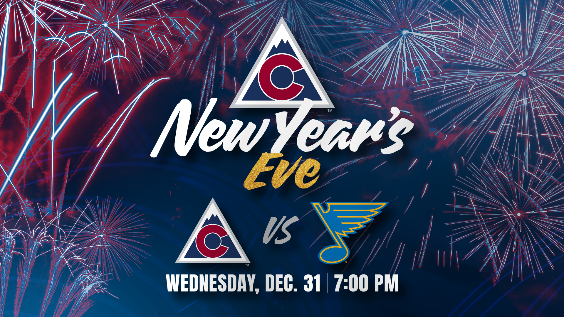 Division Rivalry Night
New Years Eve Avalanche vs St. Louis