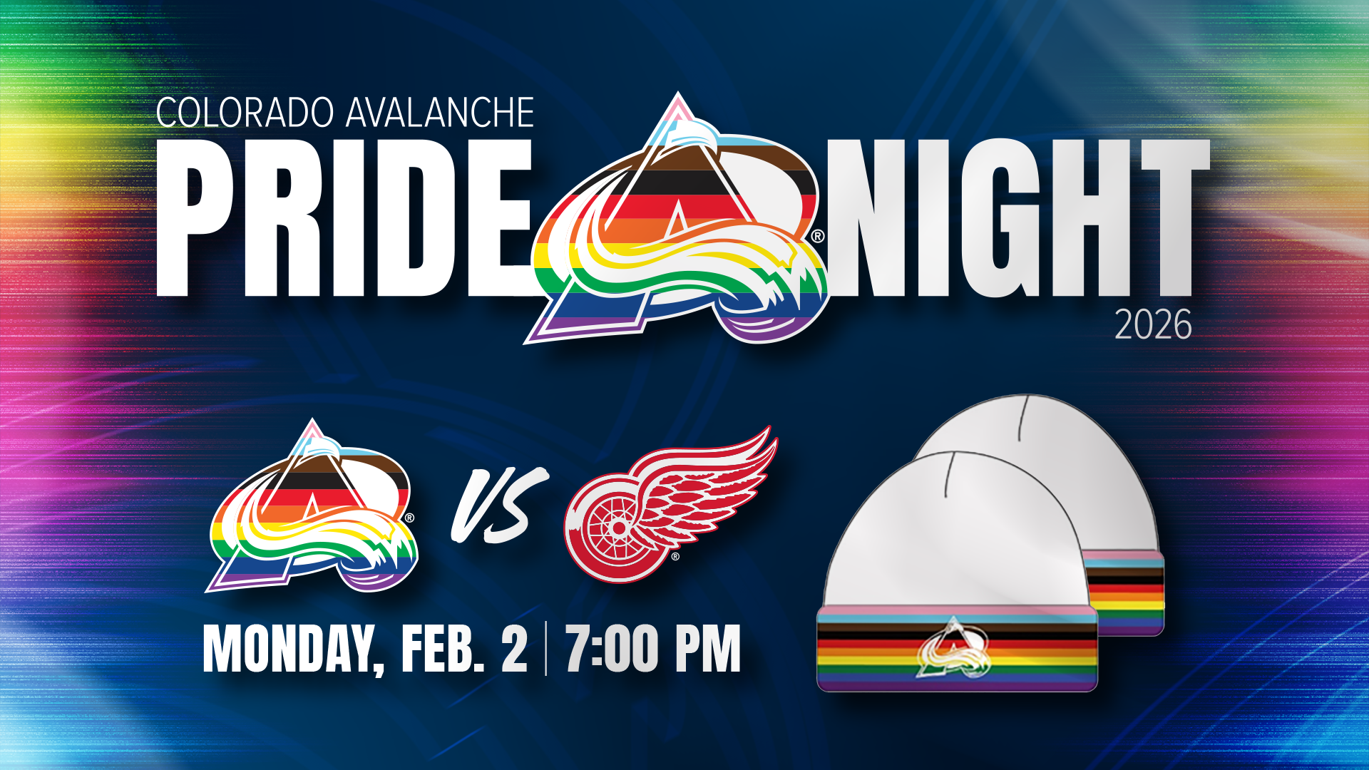 Pride Night Avalanche vs Detroit