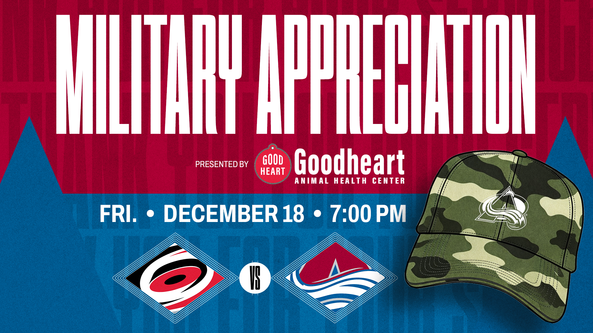 Military Appreciation Night - Colorado Avalanche vs. Carolina