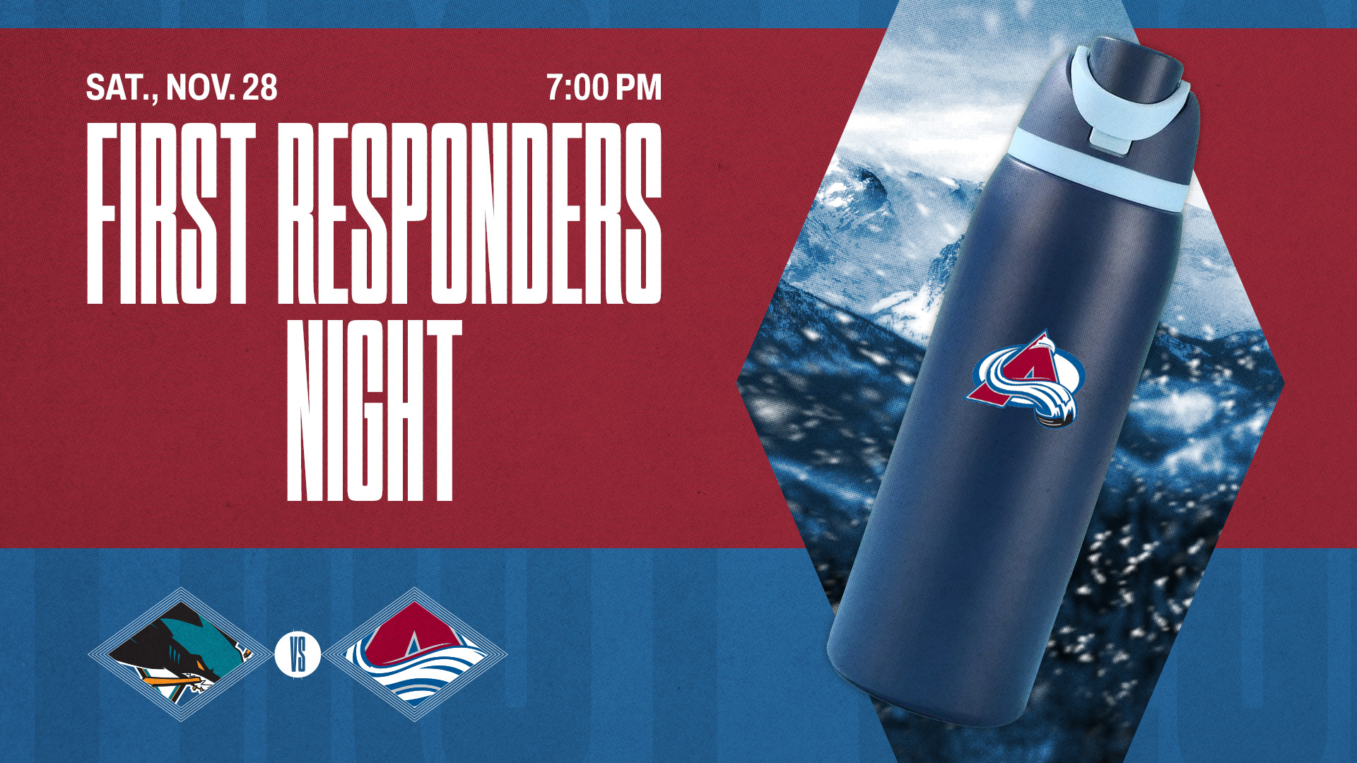 First Responders Night - Colorado Avalanche vs. San Jose